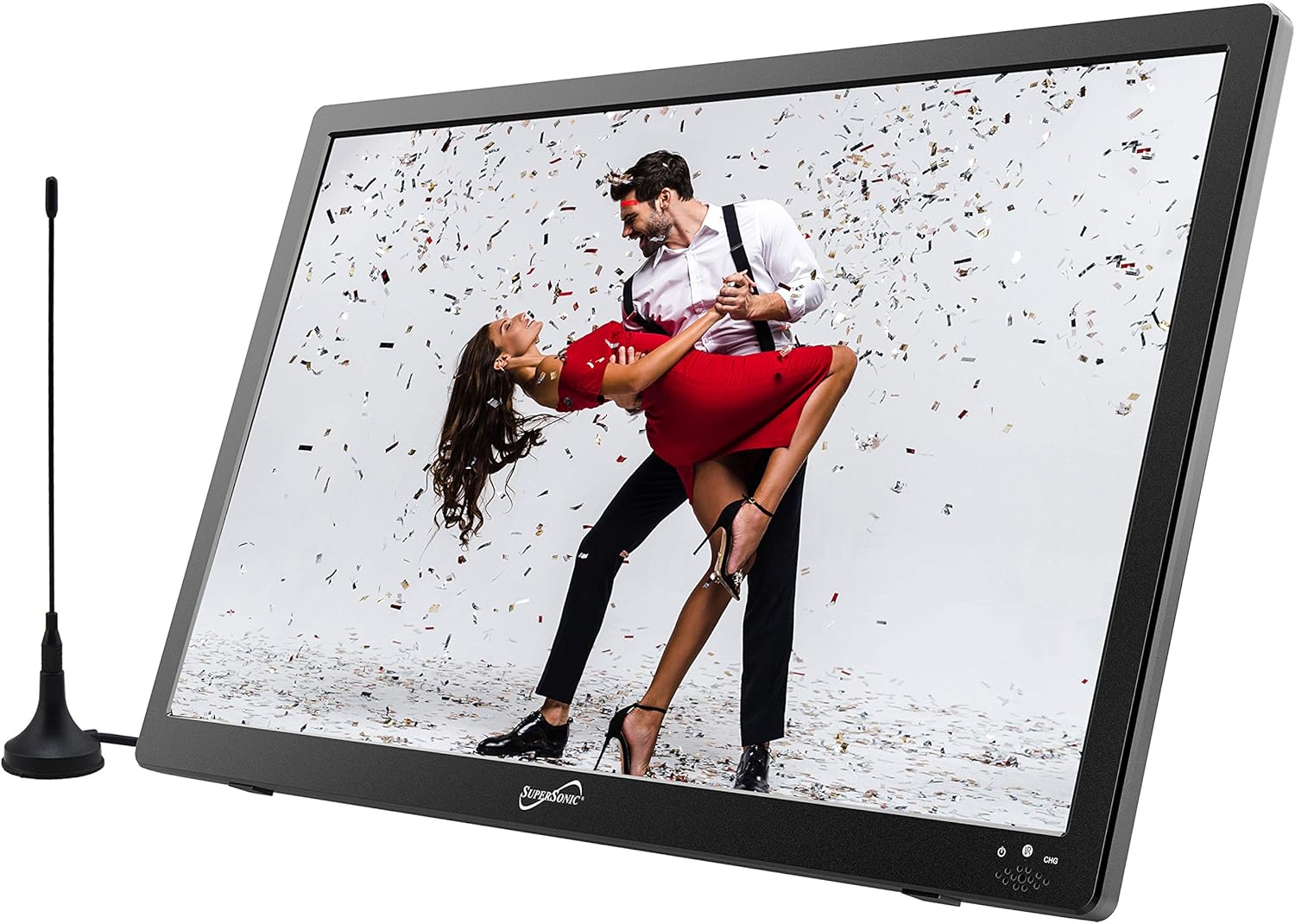 SuperSonic SC-2814 Portable Digital LED TV 14" with, USB, SD