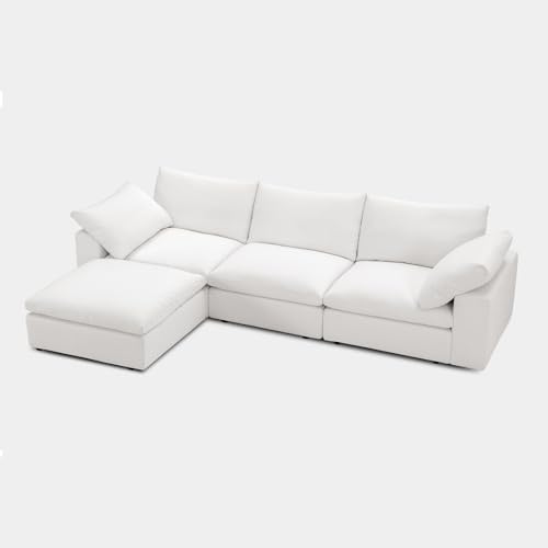 Cloud Couch Oversized Modular Sectional Sofa True Relax Comfy Couches Wide&Deep Seat Sofas for Living Room Metal Frame Furniture Sets