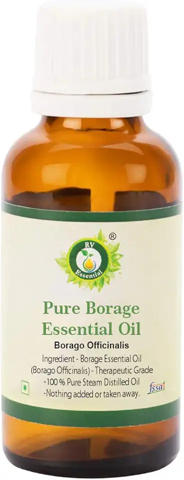 Borage Essential Oil | Borago Officinalis | Borage Oil | for Face | for Hair | for Skin | 100% Pure Natural | Steam Distilled | Therapeutic Grade |