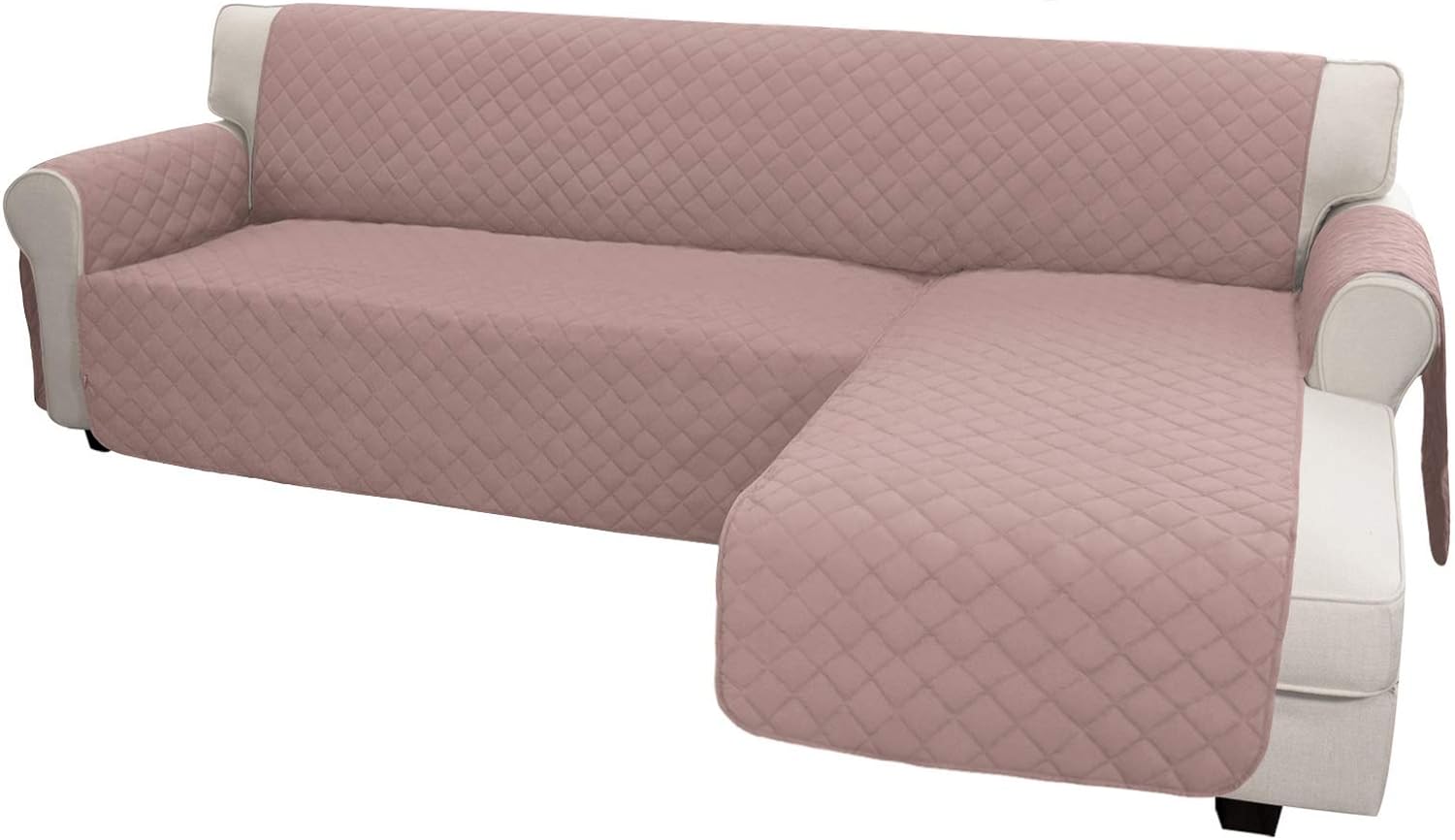 Easy-Going Sofa Slipcover L Shape Sofa Cover Sectional Couch Cover Chaise Lounge Slip Cover Reversible Sofa Cover Furniture Protector Cover for Pets