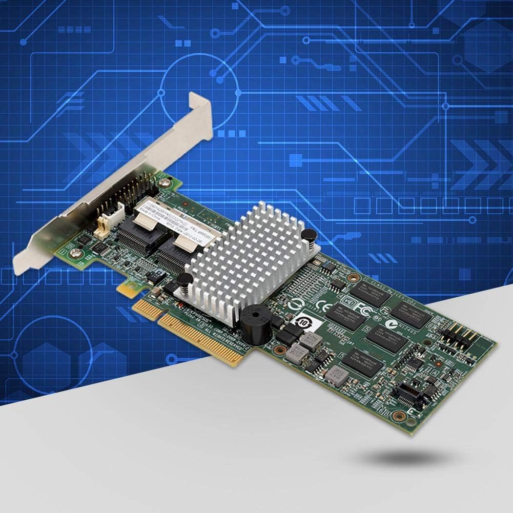 SATA/SAS Array Card PCI-E X8 6Gb/s Internal 6 Gbps SAS/SATA Ports Controller RAID Card for LSI 9260-8i /IBM M5015 46M0851 Pack of 2