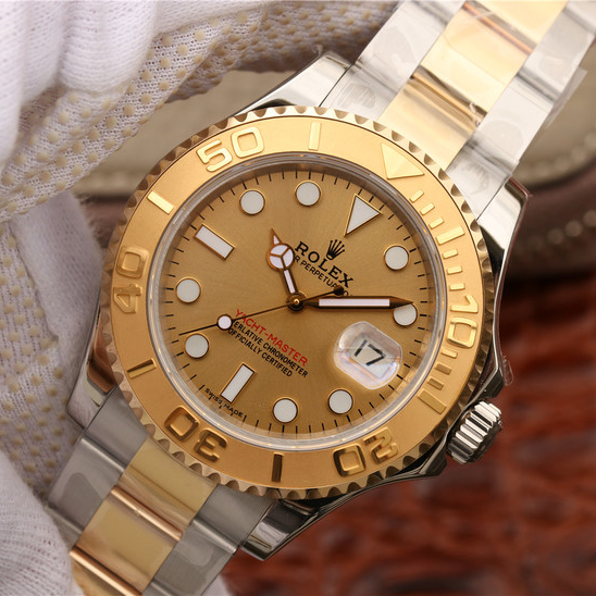 Yacht Master 1 Goldmix ( Gold & Blue Dial ) Stainless Steel 40mm