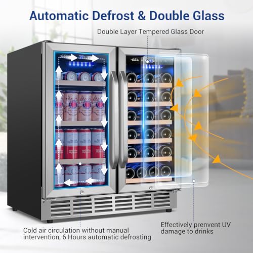 Cigar Electric Humidor, 35L 250 Counts Large Capacity Thermostatic Electric Cigar Cooler Cabinet with Digital LED Screen, Safety Lock