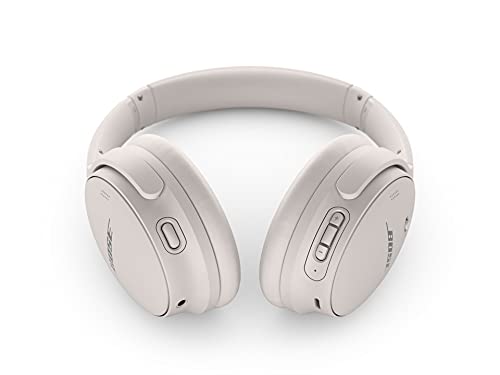 Bose QuietComfort 45 Noise Canceling Bluetooth Headphones (White Smoke) (Renewed)