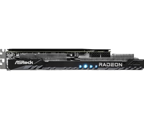 ASRock AMD Radeon RX 7700 XT Challenger 12GB GDDR6 192-bit 0dB Silent Cooling 7680 x 4320 DisplayPort HDMI LED Indicator 18Gbps Dual Fan Graphics Card