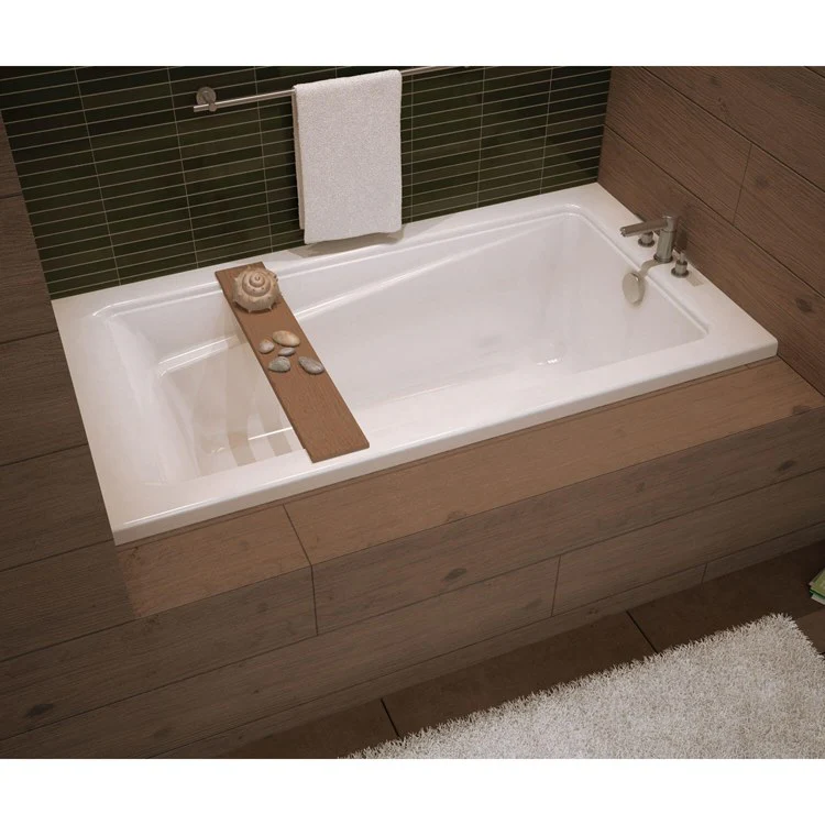 Tub Exhibit IF 59-7/8 x 36 x 18 Inch Alcove with Whirlpool Left White Acrylic