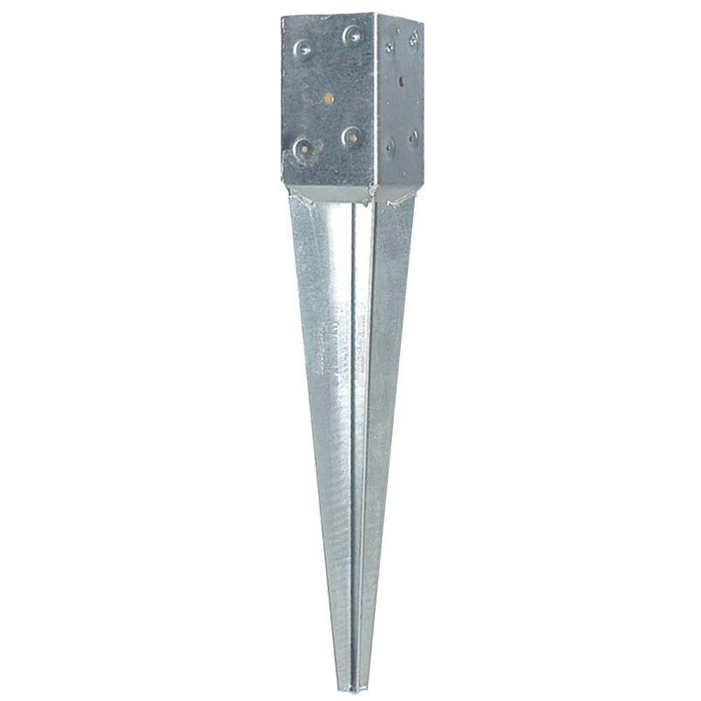 Oz-Post T4-600 4 in. Square Fence Post Anchor 8/Ca