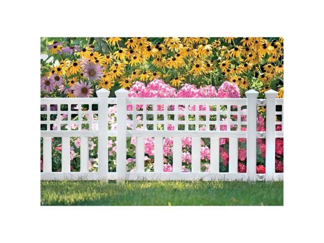 Suncast Grand View Fence, 3-Pack, White