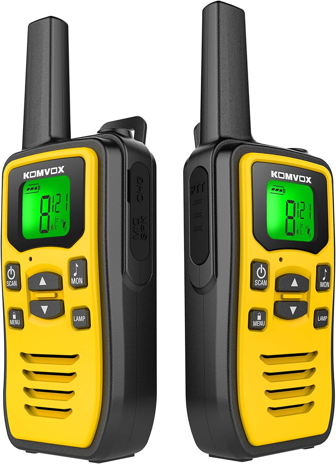 Walkie Talkies Rechargeable, KOMVOX Walkie Talkie for Adults Long Range, Two Way Radio Walky Talky for Adults
