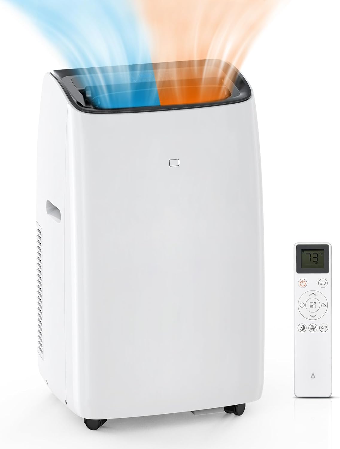 Acekool 14000 BTUs Inverter Portable Air Conditioner and Heater, Portable AC Unit for Rooms Up to 750 Sq. Ft, with Remote Control, Dual Hose