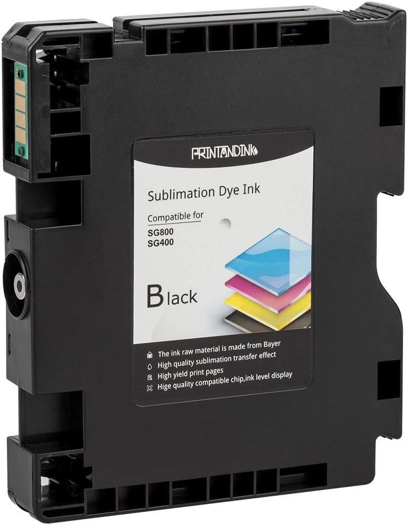 PRINTANDINK Sublimation Ink Cartridges Compatible for Sawgrass SG400 SG800 Printer Transfer DYE Sublimation Print Cartridges