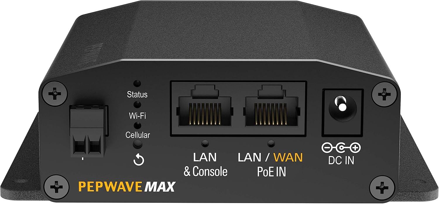 Peplink MAX BR1 Mini LTE (CAT-4) | Home Businesses and Outdoor Activities 4G LTE Router | Reliable Hotspot | Redundant SIM Slot | Embedded LTE Modem