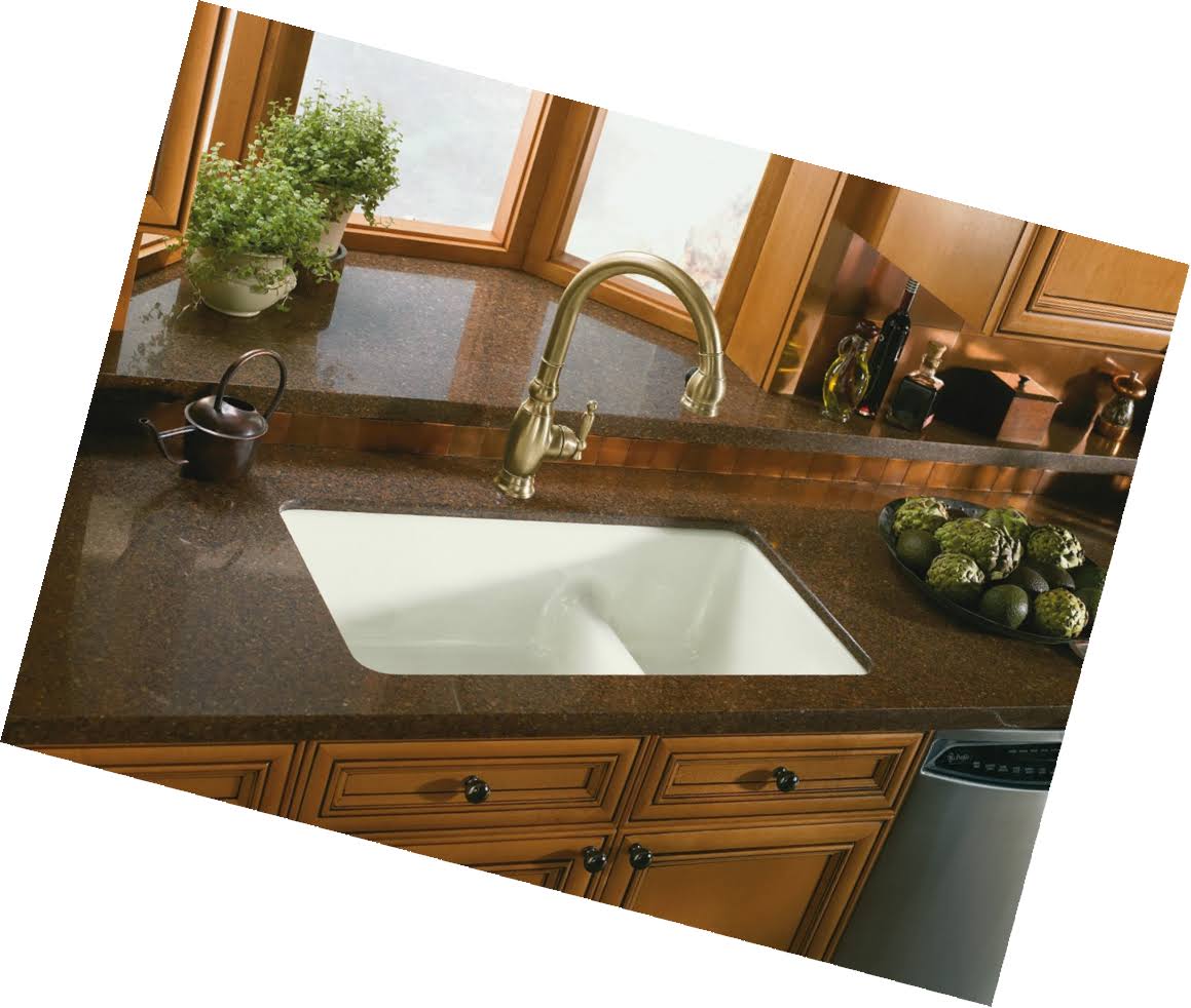 Kohler K-6625-0 Iron/Tones Kitchen Sink White