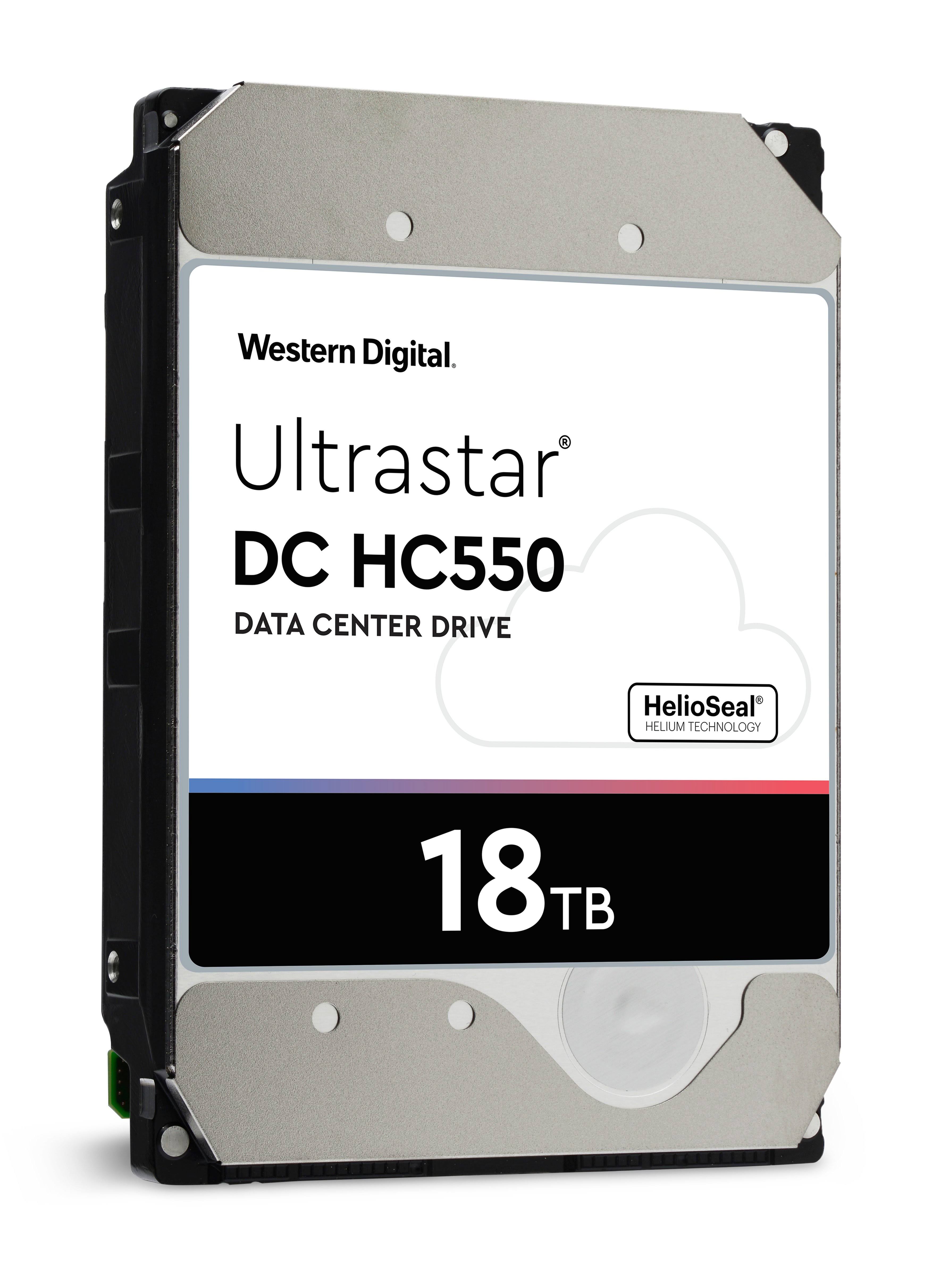 Western Digital Ultrastar DC HC550 WUH721818AL5204 0F38353 18TB 7.2K RPM SAS 12Gb/s 512e 3.5in Hard Drive