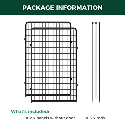 FXW Rollick Dog Playpen for Yard, RV Camping, 32 inch 16 Panels for Small and Medium Dogs│Patented