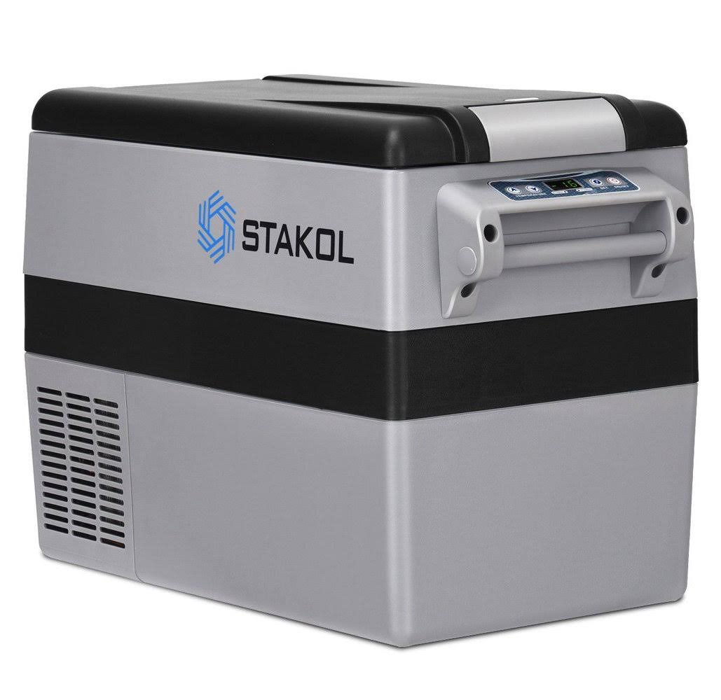 44 Quarts Portable Electric Car Cooler Refrigerator/Freezer Compressor Camping - Black + Gray