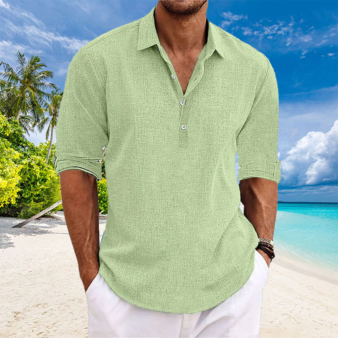 Ebbe | Casual Linen Long-Sleeve Shirt