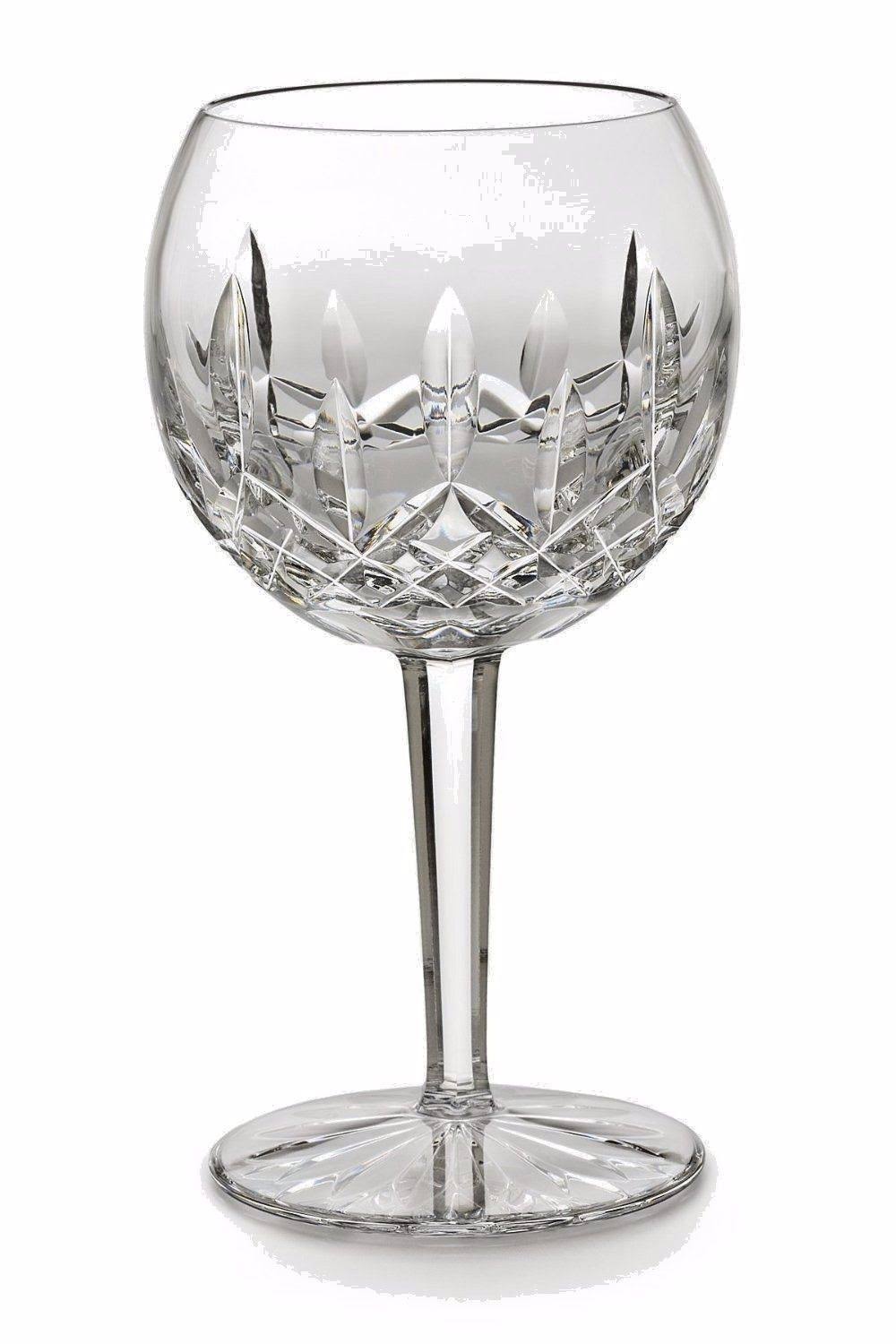 Waterford Crystal Lismore Diamond u0026 Wedge Cut Wine Glass, Clear, 8 oz - 2 count