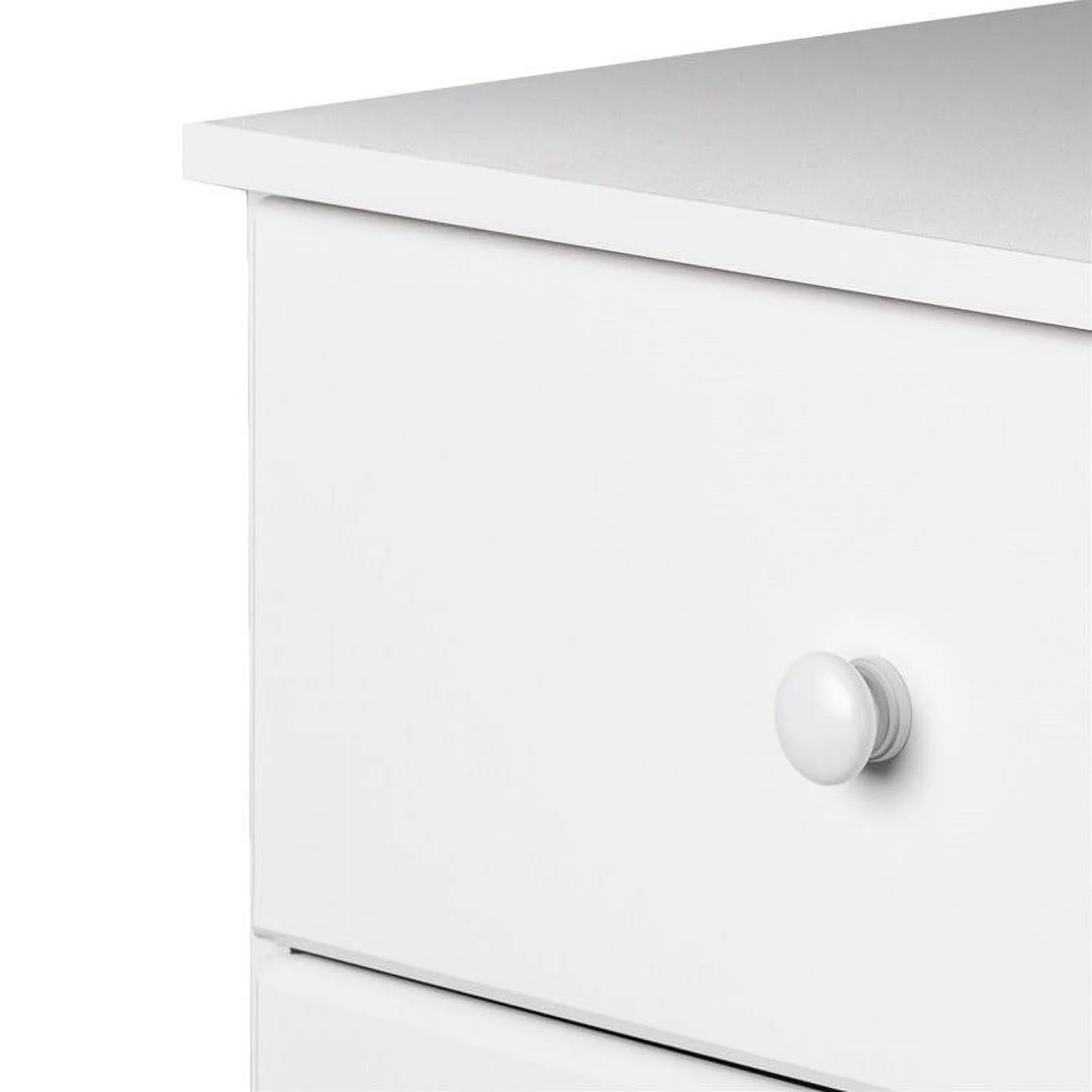 Atlin Designs Traditional 6 Drawer Wood Lingerie Chest in White