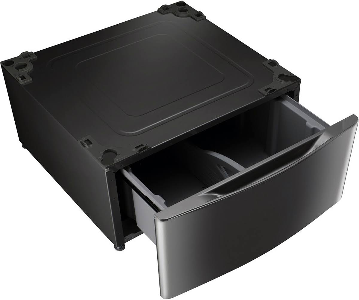 LG WDP4K Laundry Stainless Steel Pedestal, Black