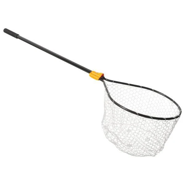 Frabill Conservation Series Flat Bottom Landing Net - 17x22 x 19x22 Hoop, 36x22 Handle - Black - Avayadevconnect