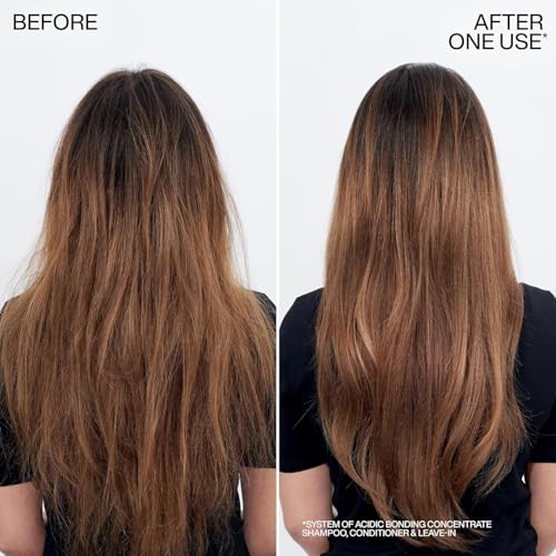 REDKEN Bonding Shampoo & Conditioner Set for Damaged Hair Repair | Acidic Bonding Concentrate | Sulfate-Free | Repairs Bleached or Color-Treated Hair