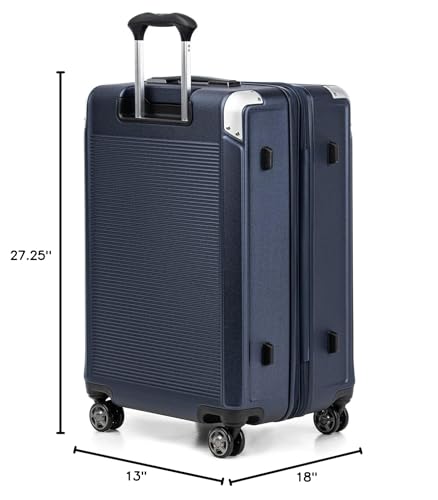 Travelpro Platinum Elite Hardside Expandable Carry on Luggage, 8 Wheel Spinner, TSA Lock, Hard Shell Polycarbonate Suitcase, Metallic Sand