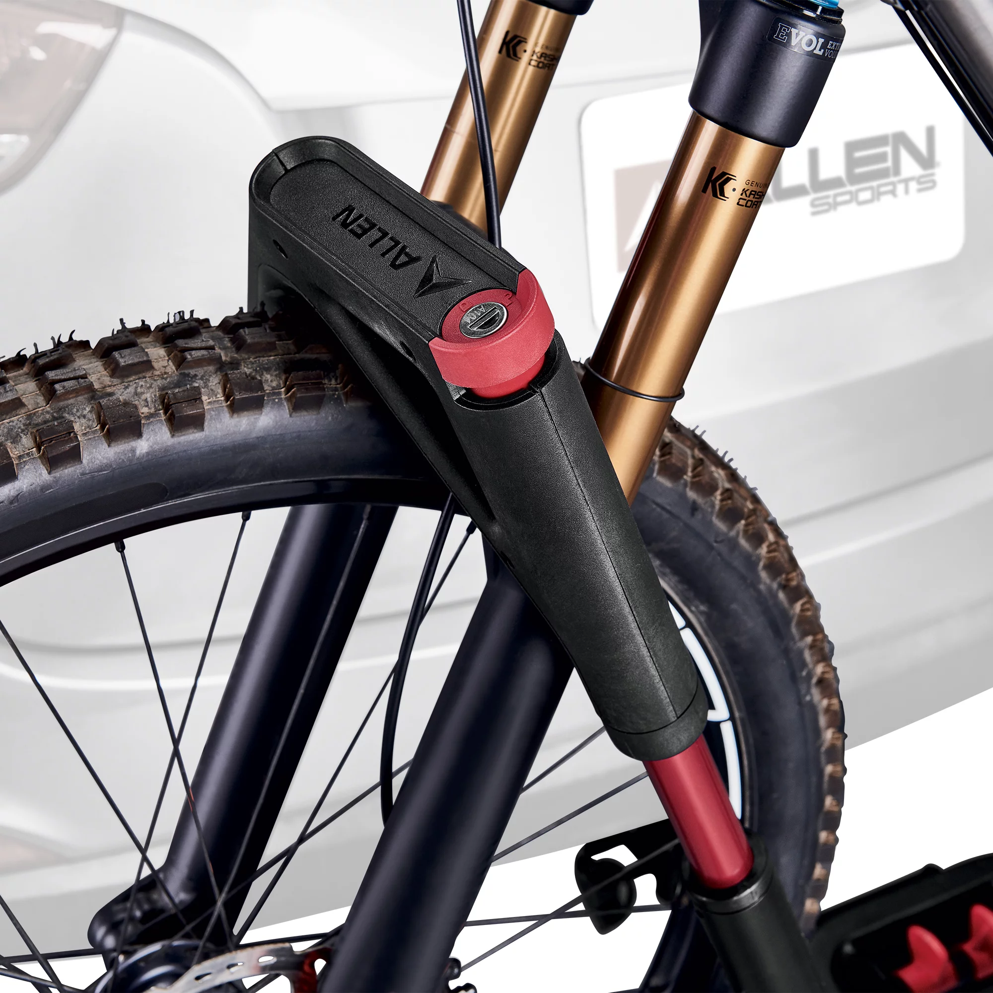 Allen Sports Premier Locking 3-Bike Carrier - Easy Load Tray Style for 2" Receiver Hitch, Model AR300