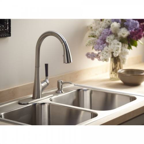 Kohler K-3847-4-NA Toccata 33x22 x 22x22 x 9-1/4x22 Top-Mount double-equal Kitchen Sink Stainless Steel