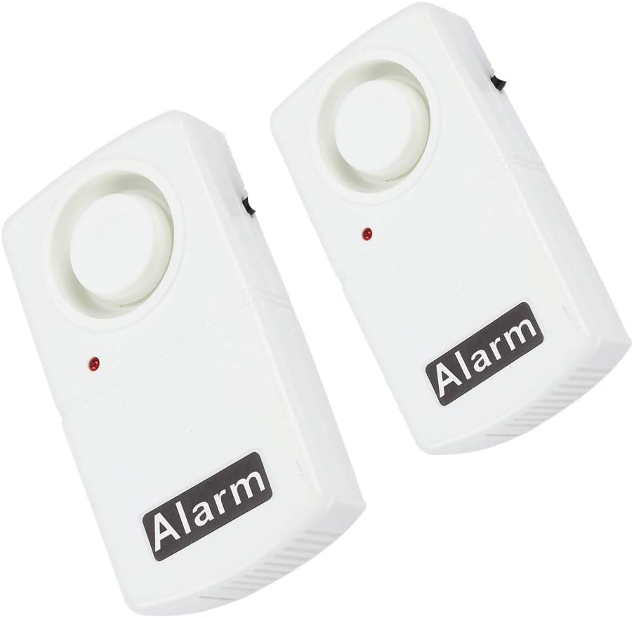2pcs Power Failure Alarm,Automatic Power Cut Failure Alerter,120db LED Indicator Smart Alarm Warning Siren