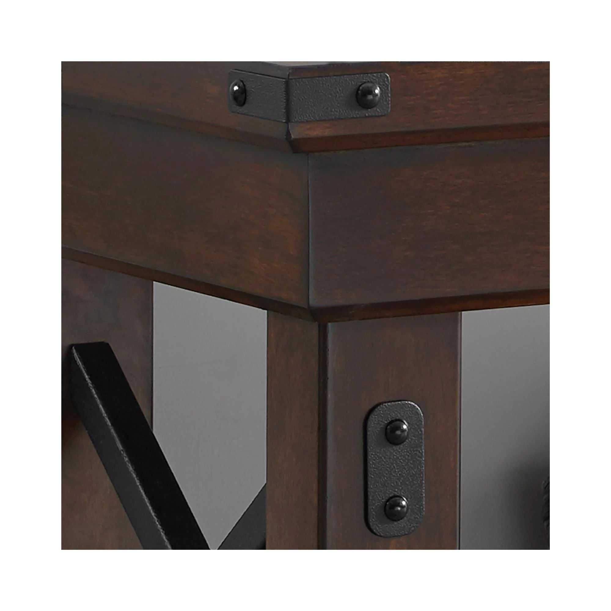 Ameriwood Home Wildwood Wood Veneer TV Stand for TVs up to 50" Wide, Espresso