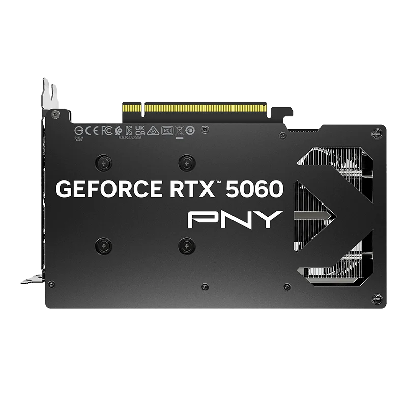 Free Shipping! PNY GeForce RTX 5060 8GB Overclocked Dual Fan GPU with DLSS 4 and Ray Tracing