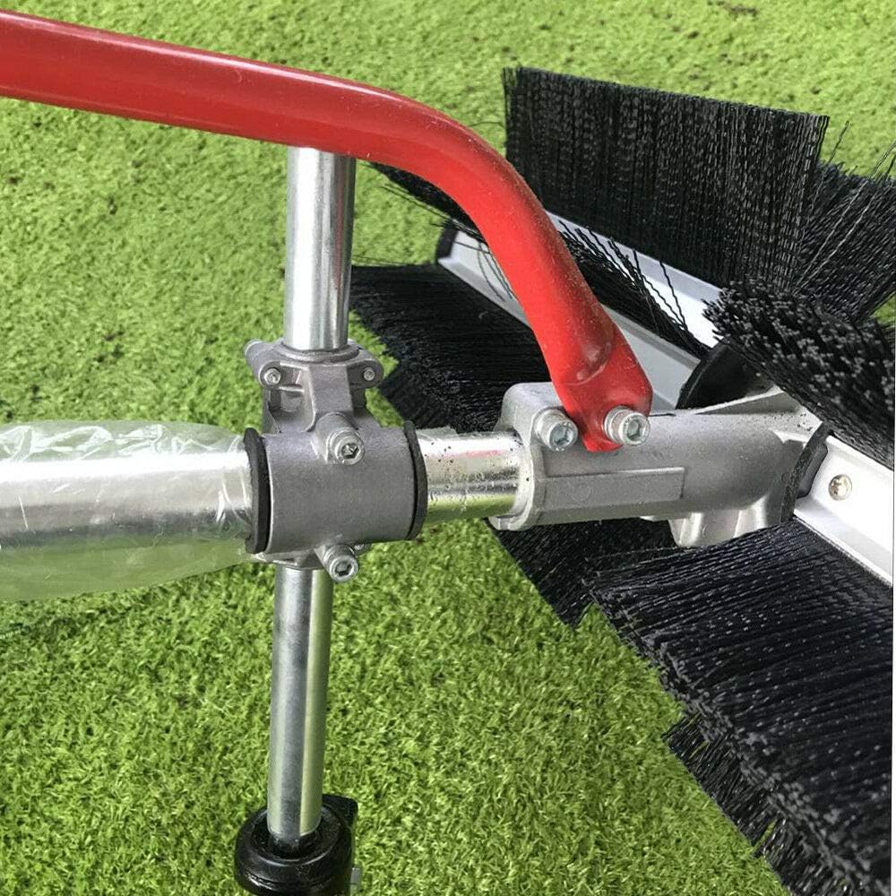 DIFU 1.7HP 2 Stroke 43cc Gas Power Handheld WalkBehind Sweeper Broom Cleaning Driveway Turf Grass Walkway, 1.25 kW, USA Stock