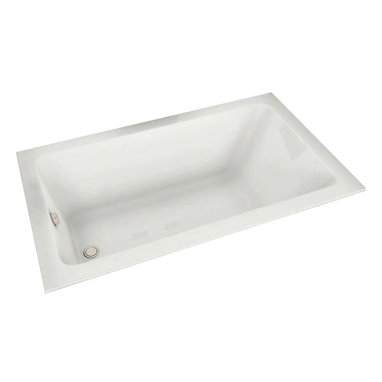 Tub Pose 72 x 35-3/4 x 23-5/8 Inch Drop-in with Whirlpool End White Acrylic