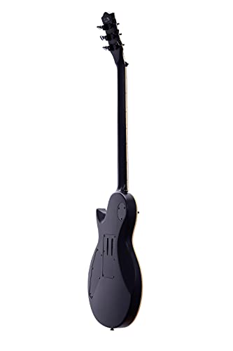 IYV 6 String IYV-ILP-400FR Solid Body wilth Floyld Rose Tremelo Electric Guitar, Satin Black, Right, (ILP-400FR)