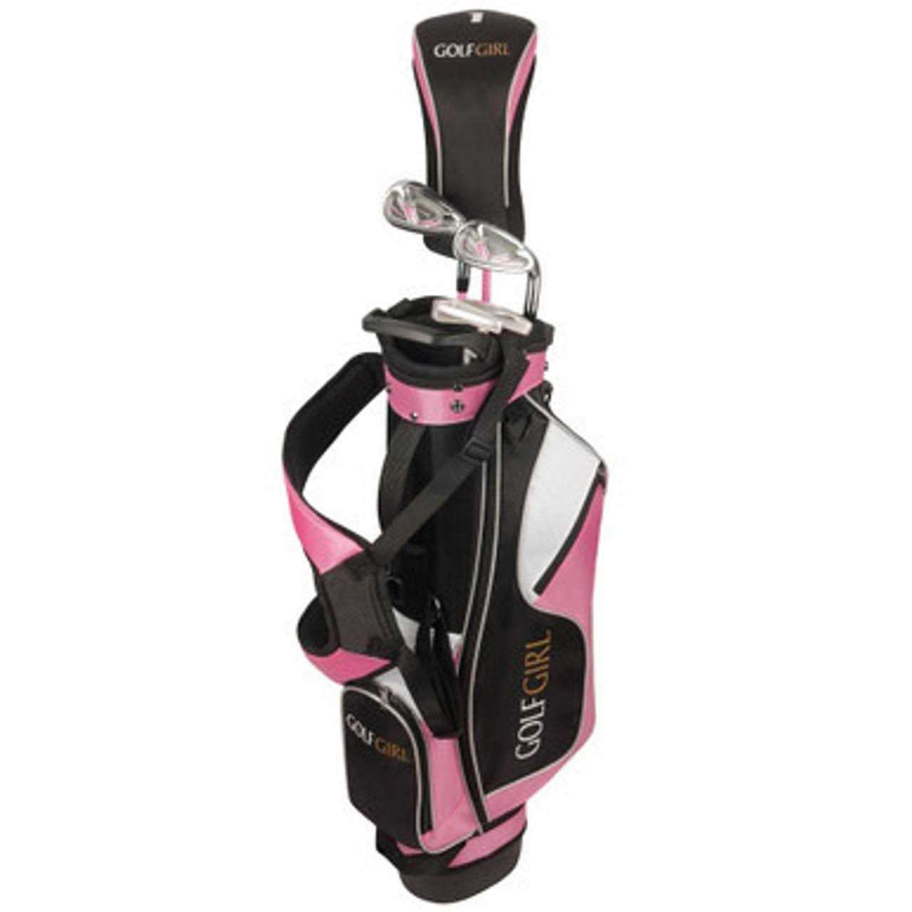 Golf Girl Junior Girls Golf Set V3 with Pink Clubs and Bag - Sports Supplies Online Store