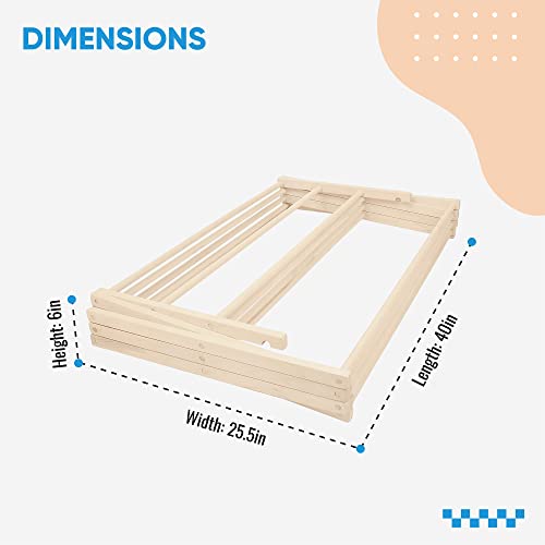 Pennsylvania Woodworks Premium American Maple Clothes Drying Rack - Handcrafted in Pennsylvania - Solid Wood Construction, Collapsible