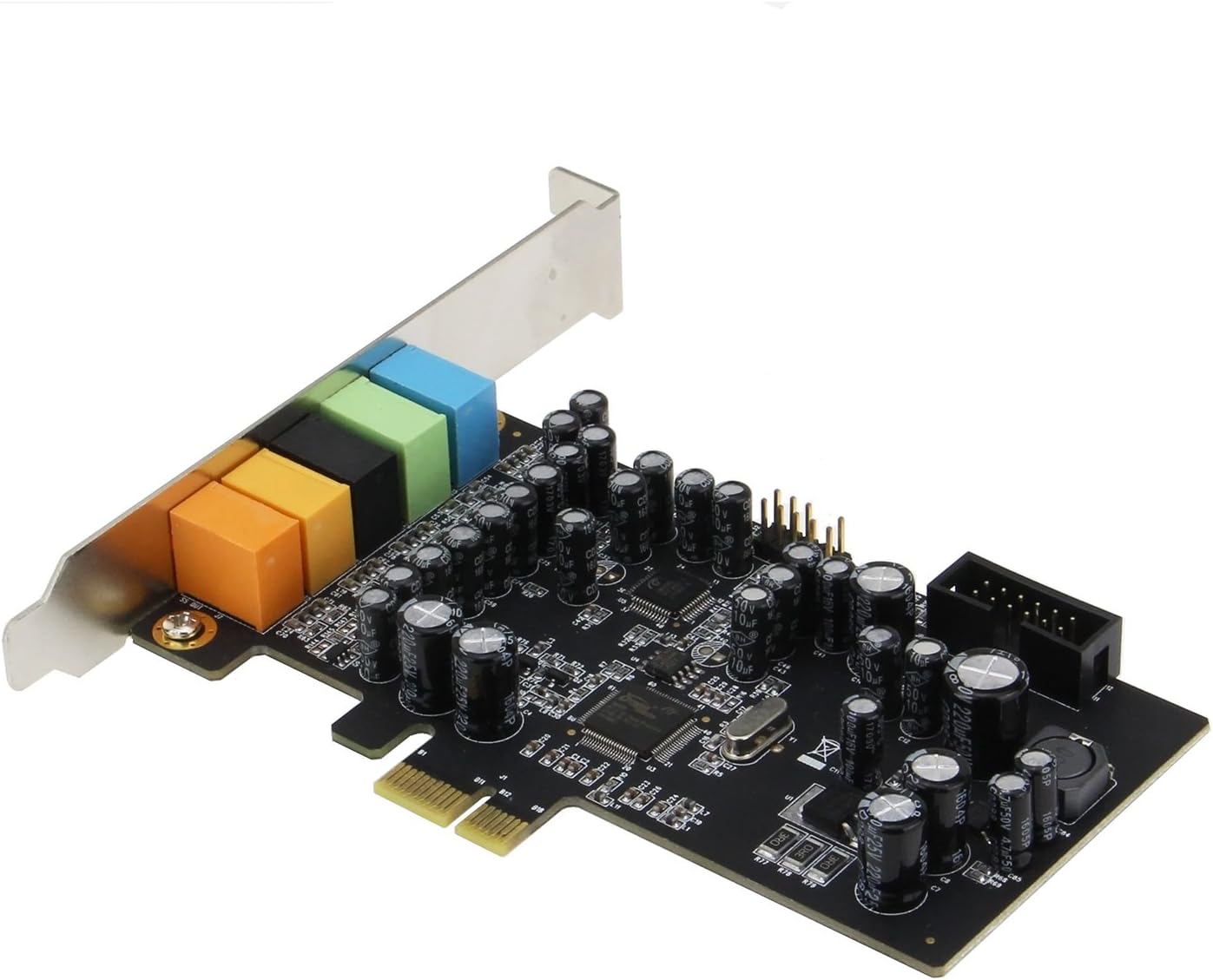 Sedna - SE-PCIE-SC-10 PCIe 7.1 Channel Sound Card (CM8828 + CM9882A) with SPDIF Bracket (Standard and Low Profile Brackets are Included)