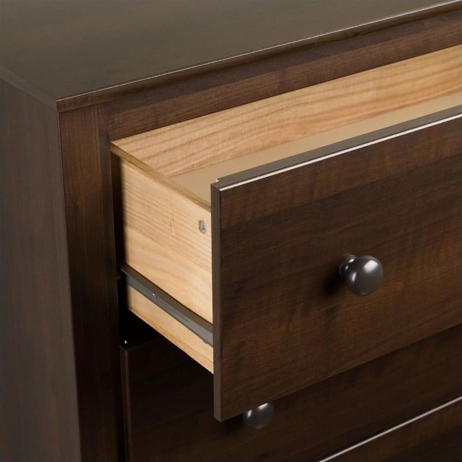 Home Square 5-Piece Set with 2 Night Tables Chest Dresser and Tall Nightstand