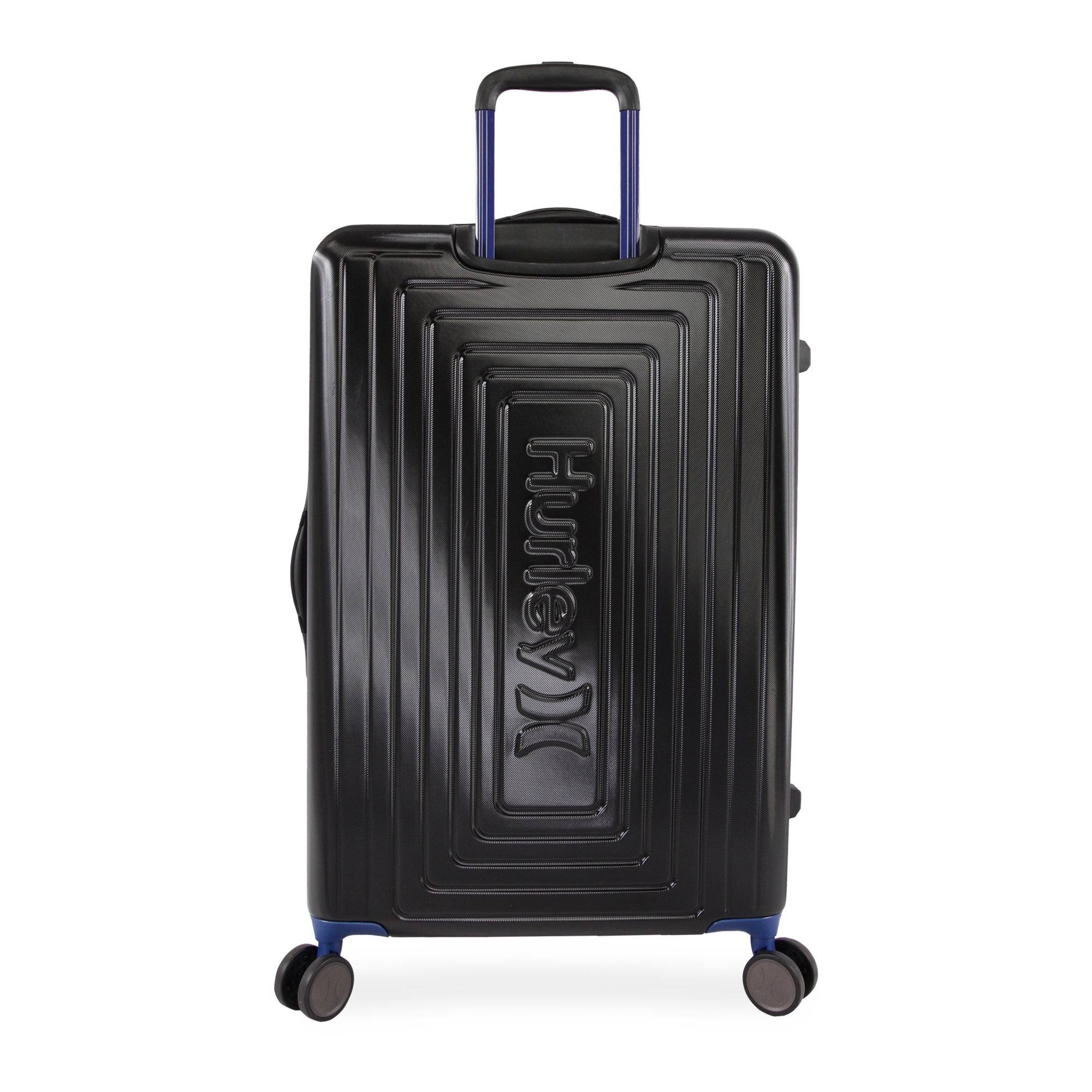 Hurley Suki 29-inch Check in Hardside Spinner Suitcase - Black/Blue