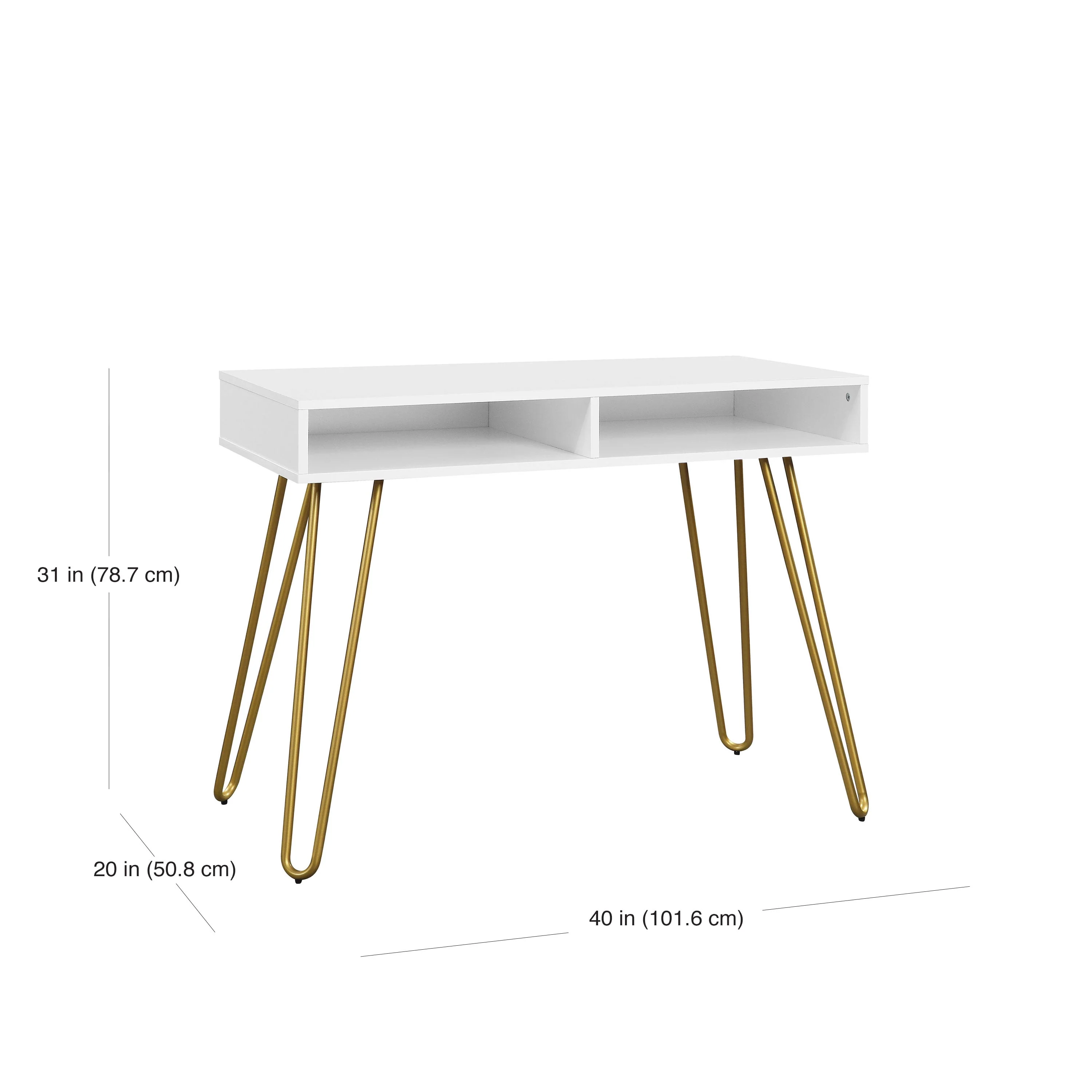 Mainstays Hairpin Writing Desk, Multiple Finishes