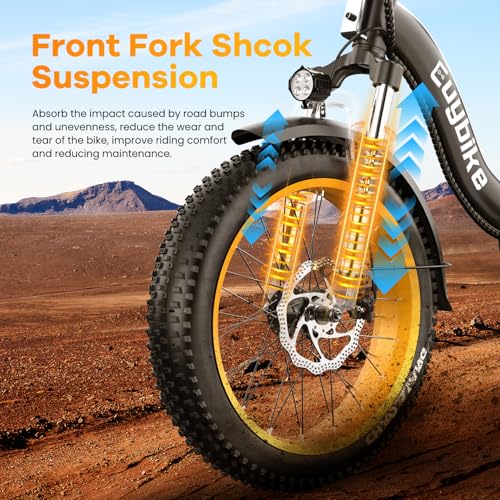 Folding Electric Bike for Adults with Peak 1000W Motor, 48V 20AH Battery up to 30MPH 80 Miles, 20" Fat Tire All Terrain Ebike