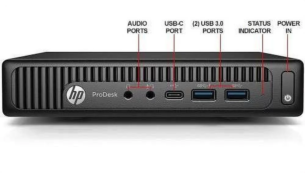 Restored HP 600 G2 Micro Computer Intel Quad Core i7-6700T, 16GB DDR4 Ram Win 10 Pro (Refurbished)