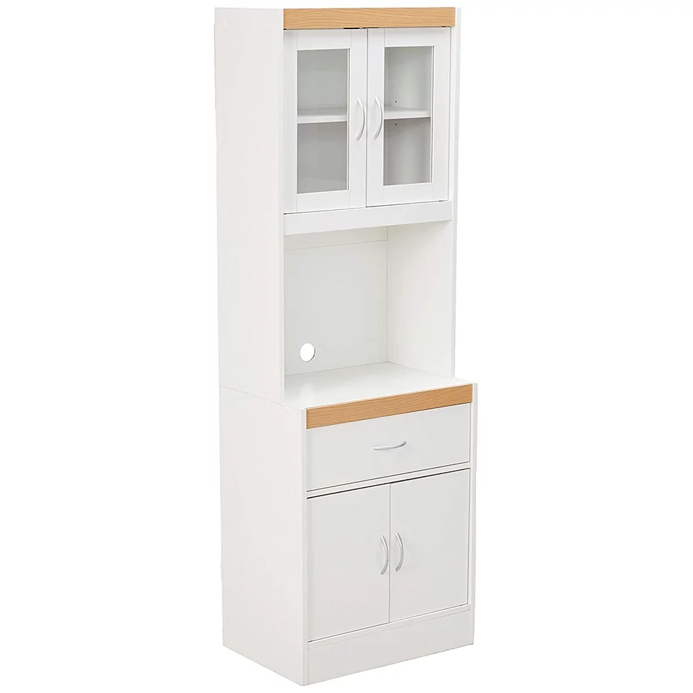 Hodedah Kitchen Cabinet in White