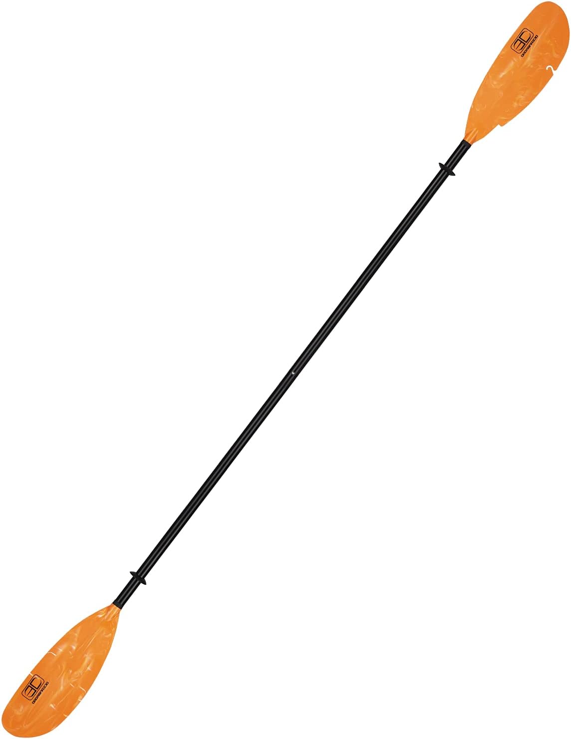 OCEANBROAD Kayak Fishing Paddle 250CM/98 Inches Alloy Shaft Kayaking Boating Oar with Paddle Leash Pack of 2