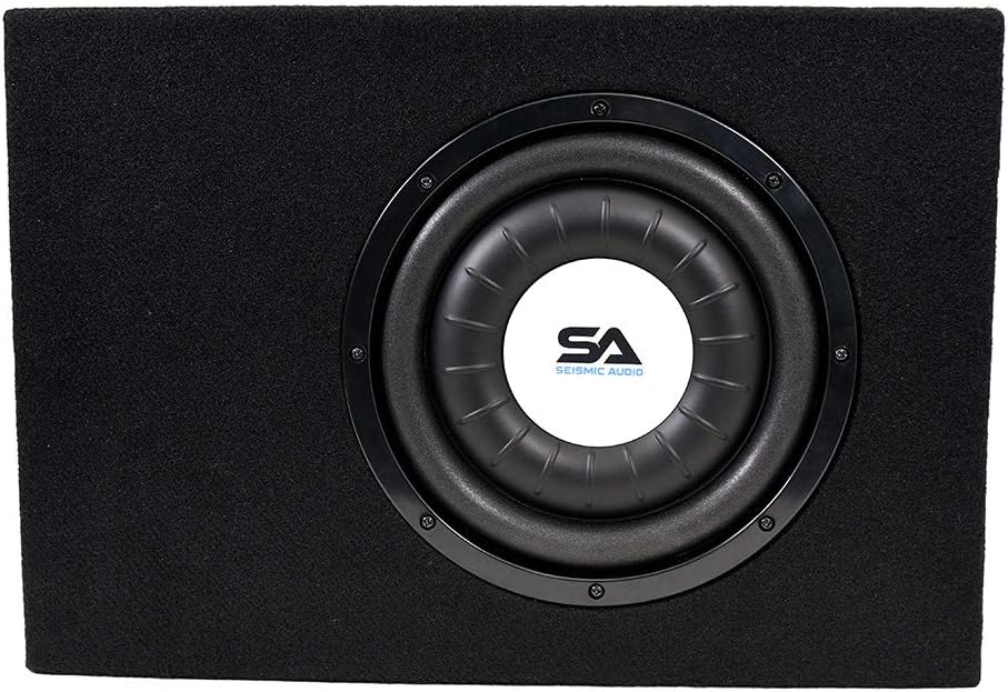 Seismic Audio - SA-SCE08-8 Inch 400 Watt Slim Shallow Mount Car Truck Audio Subwoofer Enclosure