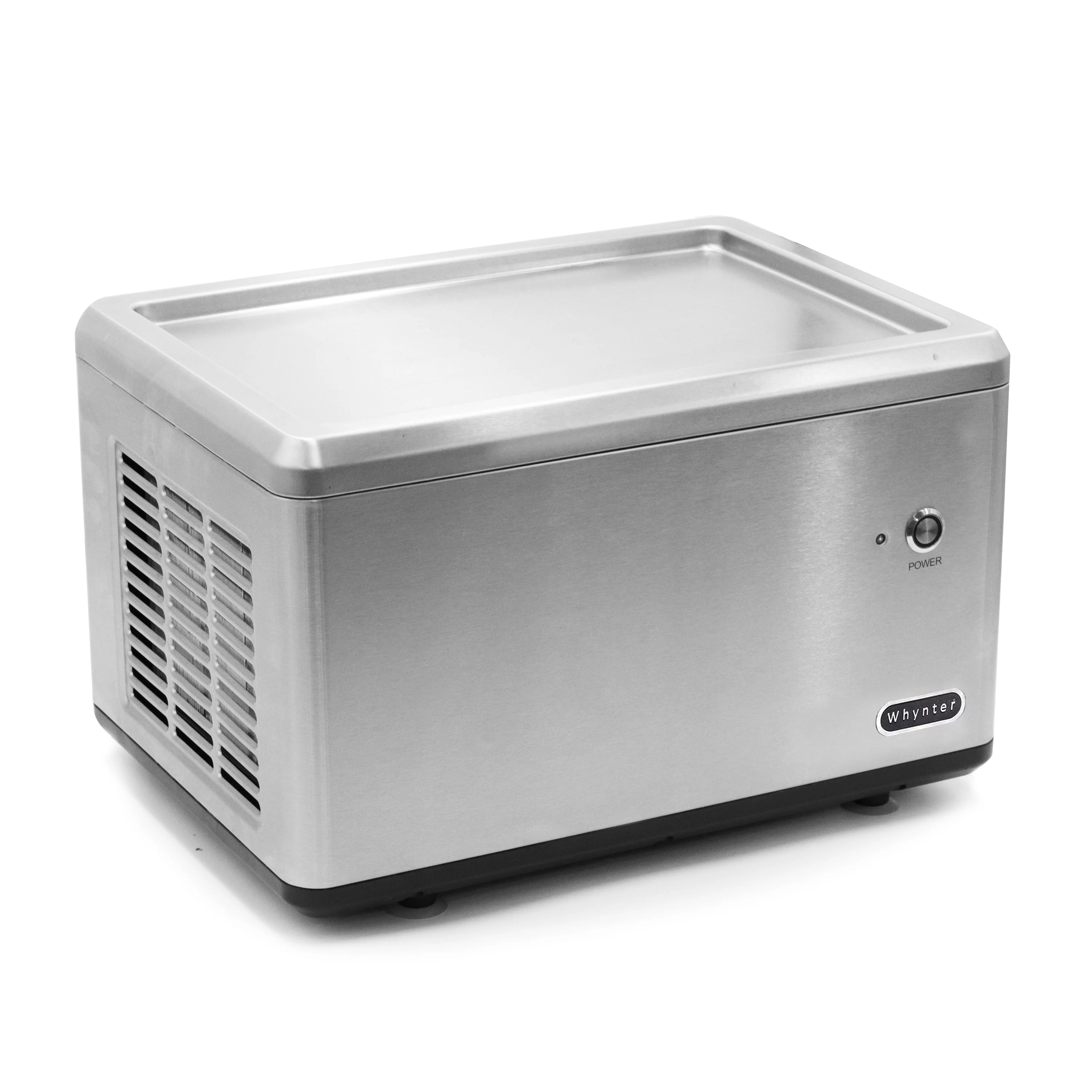 ICR-300SS Whynter Portable Instant Ice Cream Maker Frozen Pan Roller in Stainless Steel