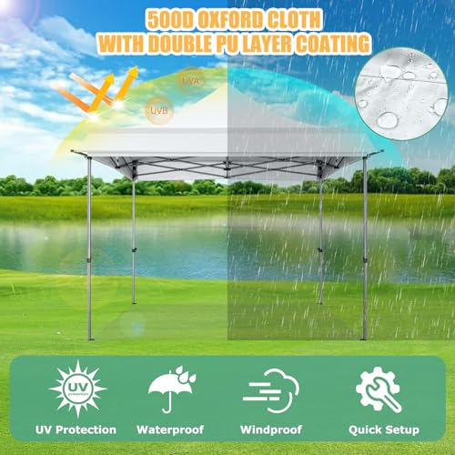COBIZI 10x10 Pop Up Canopy Tent with Awning