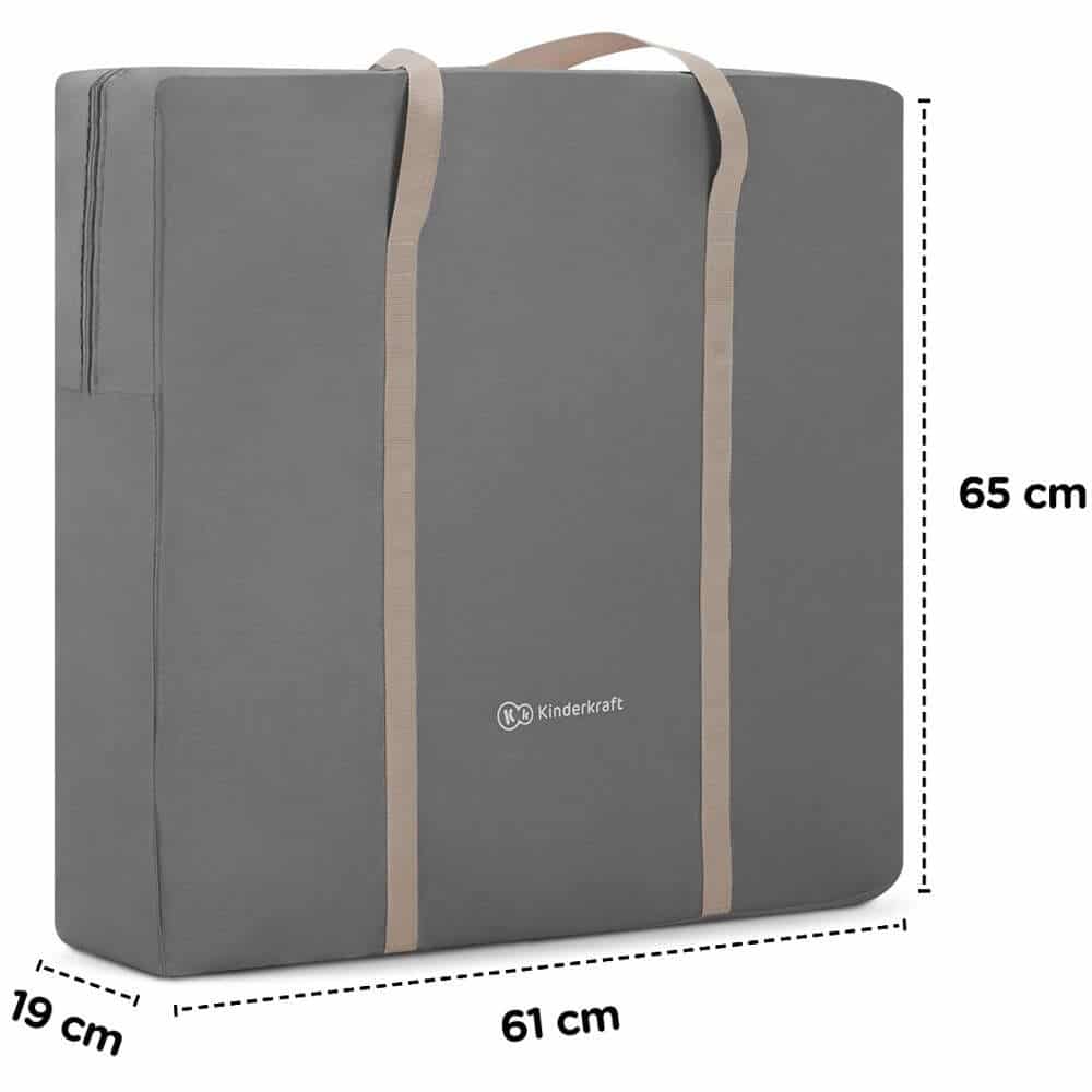 Kinderkraft Lovi 3 in 1 Crib Grey