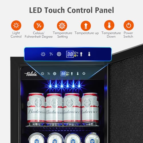 Cigar Electric Humidor, 35L 250 Counts Large Capacity Thermostatic Electric Cigar Cooler Cabinet with Digital LED Screen, Safety Lock